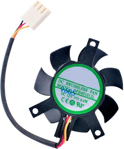 DFB401012L DC12V 0.6W Diameter 37mm Hole Pitch 35x35x27mm 3pin Soft Router Cooling Fan in Kuwait
