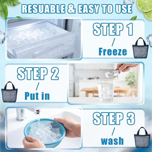 202 Pcs Reusable Ice Cubes for Coolers, BPA Free Refreezable Plastic Ice Cubes with Storage Bag for Drinks Whiskey Coffee Bars Outdoor Party Baths Enthusiasts in Saudi Arabia