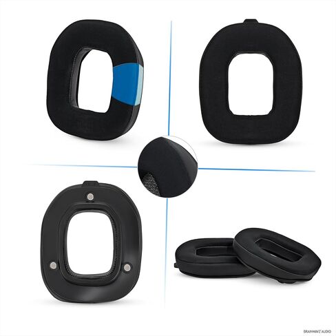 Hybrid Earpads for Logitech Astro A50 GEN4, A50 GEN5 and A50X Headsets. Cooling Gel Gaming Cushions with Super Soft Fabric & Thick Memory Foam, Additional Comfort By Brainwavz in Kuwait