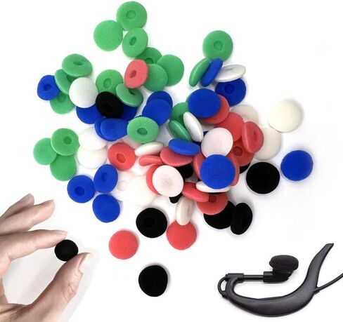 50 Pcs 15mm / 0.6in Noise Isolation Sponge Replacement Covers Soft Foam Earpad Ear Bud Pad Earbud Sponge Covers for Tablet Earphone in Saudi Arabia