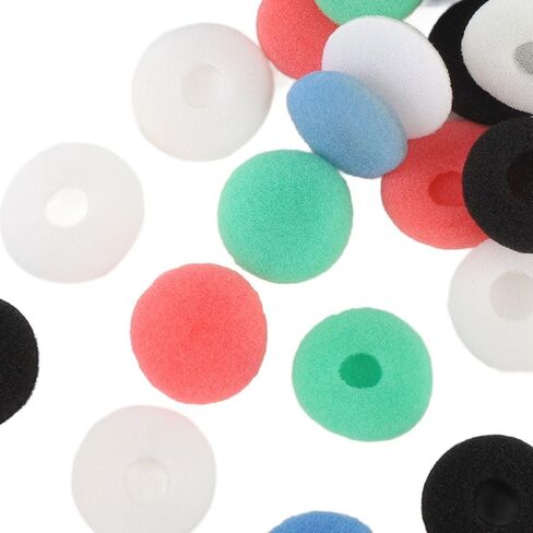 50 Pcs 15mm / 0.6in Noise Isolation Sponge Replacement Covers Soft Foam Earpad Ear Bud Pad Earbud Sponge Covers for Tablet Earphone in Saudi Arabia