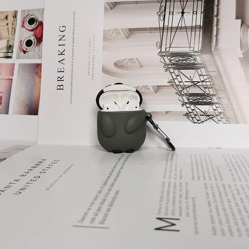 Compatible with AirPods 1/2 Case, Penguin Silicone Skin Funny Kawaii Cartoon 3D Cute Protective Cover for AirPods 1&2 in Saudi Arabia