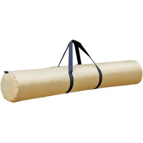 Almencla Tent Pole Bag Tripod Carrying Case Camping Storage Bag Canopy Pole Sundries Foldable Oxford Handbag with Zipper for Trekking Hiking Tent Support Rods, 19cm Khaki in Saudi Arabia