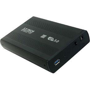 USB 3.0 إلى خارجي 3.5 بوصة HDD Case Dock SSD Box، أسود in Kuwait