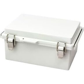#US 1PC PTQ-11068 Box-Lid Enclosure, Fiberglass, Gray, 15.72 X 1 in Saudi Arabia