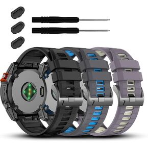 20mm Quickfit Sport Silicone Band for Garmin Fenix 9 43mm/8 43mm/7S/6S/5S in Saudi Arabia