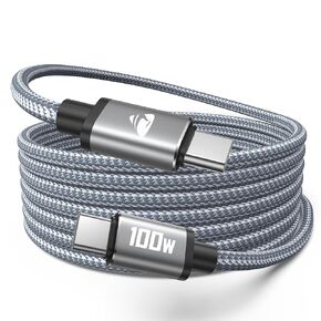 USB C to USB C Cable 100W Long USB C Cable 10FT Fast Charging Cord Type C Charger USBC to USBC Cable for Apple iPhone 17 16 15 Pro Max Plus,iPad Pro,MacBook Pro/Air,Samsung Galaxy S26 Ultra,CarPlay in Saudi Arabia