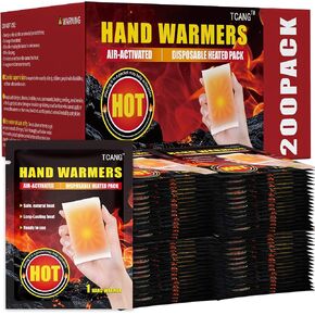 Hand Warmers Disposable- Up to 10 Hours of Heat - 10/20/60/80/200 Packs Super Lasting Air Activated Warmers, All Natural & Portable for Camping, Fishing, Outdoor Sports, Winter Work in Saudi Arabia