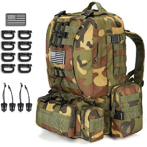 Large Military Tactical Backpack for Men, 40-50L Backpacks for Women, Bug out Bag Army 3 Days Pack Bags Rucksack with Molle System Green in Saudi Arabia