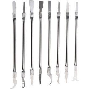 Electronics Opening Pry Tool Metal Opening Pry Tool Double-Ended Metal Stick Repair Tools for CPU Smartphone Laptop CPU Tablet Repair Kit in Saudi Arabia
