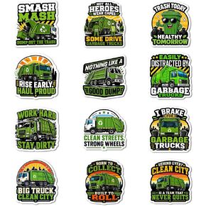 Vybonz Garbage Truck Stickers Trash Collection Recycling Truck Decal Pack in Saudi Arabia