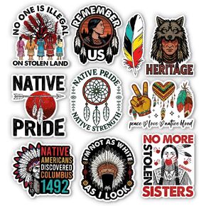 Native American Indigenous Pride Sticker, 10Pcs-3in in Saudi Arabia