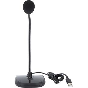 USB Computer Microphone High Sensitivity Noise Cancelling Gaming Recording Live Streaming Mic with Listening Function for PC Laptop USB Plug Play Black in Saudi Arabia