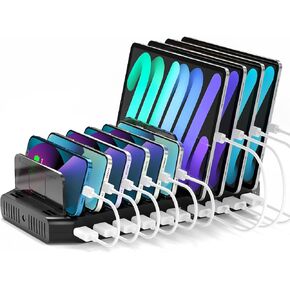 Unitek 10-Port USB-C Charging Station for Multiple Devices with LED Display in Saudi Arabia