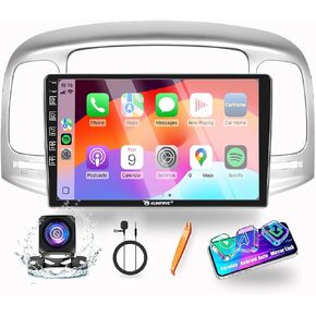 for Hyundai Accent 2006-2011 Car CarPlay Android Auto Navigation Stereo GPS Radio Reverse Camera Display 9" IPS Touchscreen Headunit Tablet Pad Media Player, if Applicable Quad Core 2G+64G in Saudi Arabia