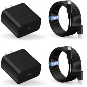 Dzytnsy 45W Super Fast Charger USB C Android Phone Type C Charger for Samsung Galaxy S26/S26 Ultra/S26+/S25 Ultra/S25/S24 Ultra/S24/S23 Ultra/S22/S21/S20/Note 10,10FT in Saudi Arabia