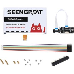 7.5inch 3-Color E-Paper Display (Black/White/Red) 800x480, SPI E-Ink Screen Module Full/Fast/Partial Refresh, 3.3V/5V Level Shifter, for Compatible with Raspberry Pi, ESP32, STM32, and for Arduino in Saudi Arabia