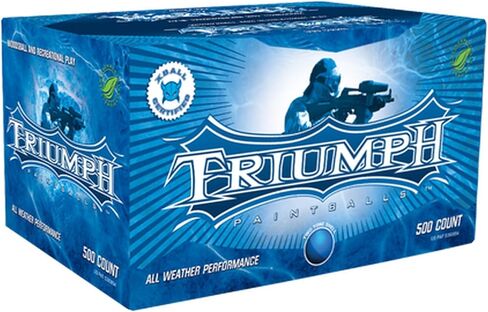 Xball Triumph 68 Caliber 500ct Paintballs, Blue Fill and Shell in Saudi Arabia