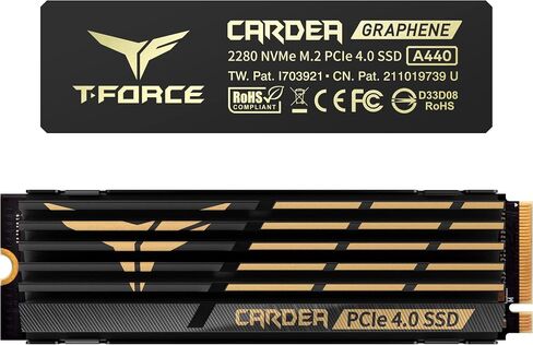 TEAMGROUP T-Force G50 1TB SLC Caching 3D TLC NAND NVMe InnoGrit PCIe Gen4x4 M.2 2280 Gaming SSD with Ultra-Thin Graphene Heat Spreader Works with PS5 Read/Write 5000/4800 MB/s TM8FFE001T0C129 in Saudi Arabia