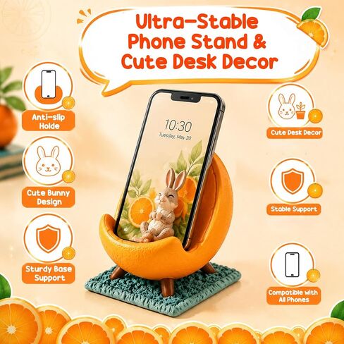 Phone Stand Holder for Desk Decor, Funny Novelty Gifts for Fruit Lover in Saudi Arabia