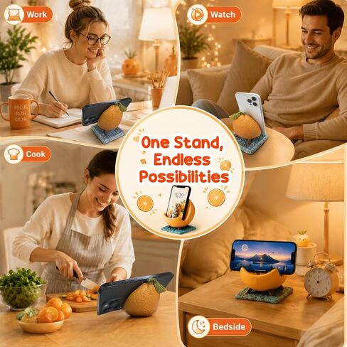 Phone Stand Holder for Desk Decor, Funny Novelty Gifts for Fruit Lover in Saudi Arabia