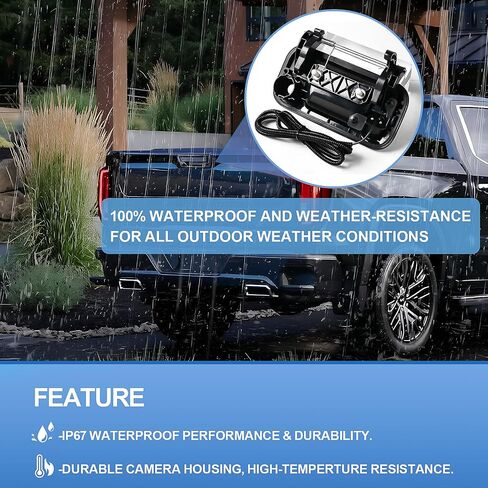 Rear Tailgate Handle Backup Camera Compatible with with 2005-2014 Ford F150, 2008-2016 F250 F350 F450 F550 Super Duty, 2007-2010 Explorer, 170° Viewing Angle, Replace# 8L3Z9943400AC in Saudi Arabia
