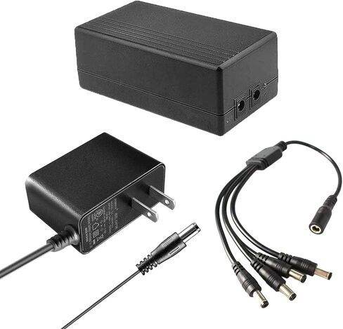 12V DC UPS, 12000mAH 12V 2A 4 Channels Rechargeable Batteries Dc Adapter in Saudi Arabia