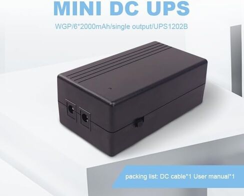 12V DC UPS, 12000mAH 12V 2A 4 Channels Rechargeable Batteries Dc Adapter in Saudi Arabia