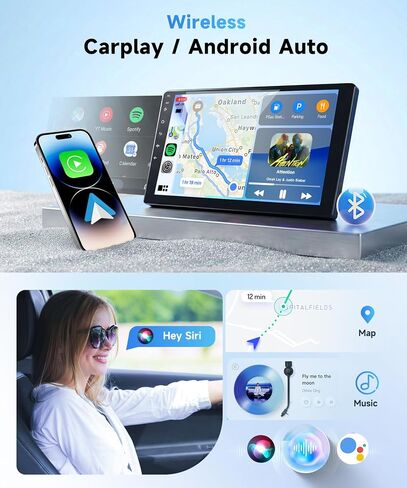 4G+64G Car Radio Stereo for Chrysler 200 200C 2011-2014, 9inch IPS Touch Screen Android 15 Wireless CarPlay/Android Auto 32 EQ GPS WiFi 5.0Bluetooth FM/RDS SWC AHD Backup Camera in Saudi Arabia