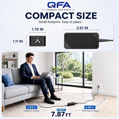 شاحن كمبيوتر محمول USB C بقوة 65 وات مدرج في قائمة QFA، ومحول طاقة من النوع C مدرج في قائمة UL in Kuwait