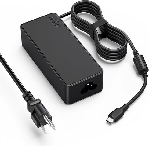 45W USB C Chromebook Charger Compatible with HP Chromebook 14 x360 11-ae 11-ea 14-ca, Lenovo 100e 300e 500e, Acer Spin 311 514, Samsung Chromebook 4 - VUOHOEG Type C PD Power Adapter in Kuwait