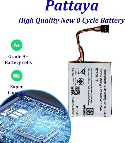Pattaya 361-00103-00 Battery Replacement for Garmi n DashCam 55, DashCam 45, Dash Cam 47, 47W, 55, 56, 67, 67W, DashCam 45, DashCam 46, 66 in Saudi Arabia