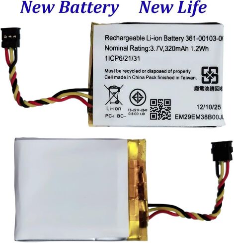 Pattaya 361-00103-00 Battery Replacement for Garmi n DashCam 55, DashCam 45, Dash Cam 47, 47W, 55, 56, 67, 67W, DashCam 45, DashCam 46, 66 in Saudi Arabia