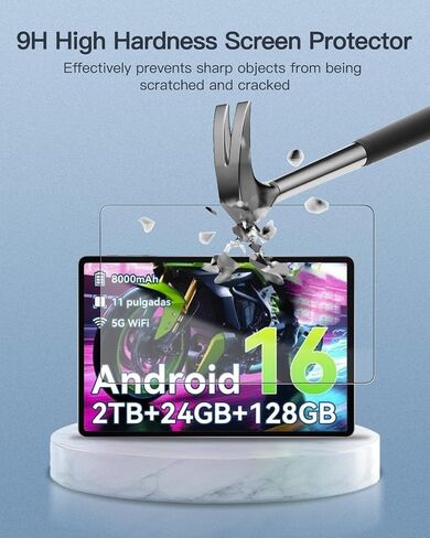 2-Pack Screen Protector for VekfulPC T50 Tablet 11 inch, 9H Hardness Tempered Glass for VekfulPC T50 Tablet Anti-Scratch,Bubble Free, HD Clarity in Saudi Arabia