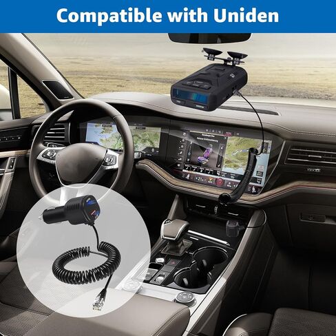 for Uniden LRDACRJ1148 Radar Detector Coiled Cord for R8w R8 R7 R4w R4&More in Saudi Arabia