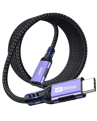 USB C Extension Cable 10ft, USBC 3.2 Male to Female Extension Cable in Saudi Arabia