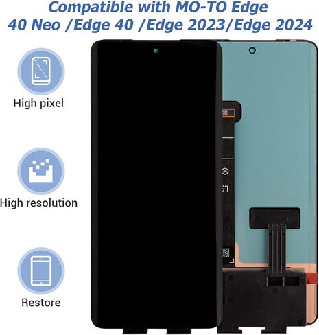 New LCD Touch Screen Digitizer Assembly Compatible with Moto Edge 40 Neo （(Edge 40 /Edge 2023/Edge 2024） [6.55 inch] with Repair Tools- in Kuwait