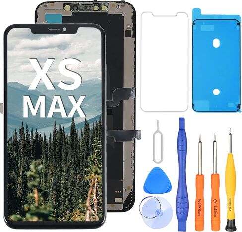 Ayake Screen Replacement for iPhone Xs Max, 6.5-inch FHD Display and Touch Digitizer Full Assembly (Face ID, 3D Touch, True Tone) in Saudi Arabia
