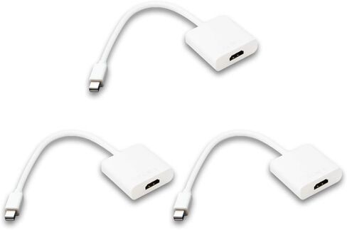 Harper Grove Mini DP to HDMI Adapter, Mini Display Port Thunderbolt to HDMI Female Adapter, 3 Pack, for Lenovo ThinkPad X1 X1 Carbon Helix X230 L430 L530 T430s T430 T530 W530 in Saudi Arabia