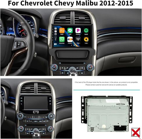 [2+64G] Android 15 Car Radio Stereo for Chevrolet Chevy Malibu 2012-2015 in Kuwait