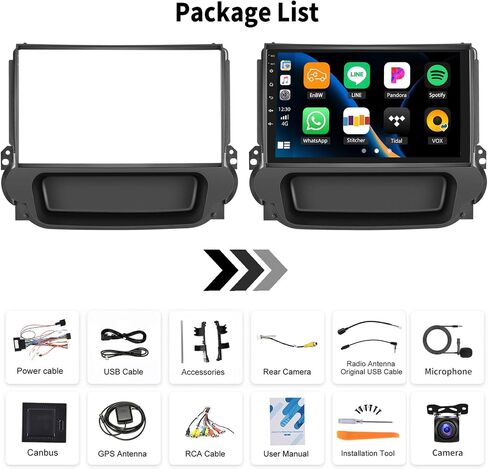 [2+64G] Android 15 Car Radio Stereo for Chevrolet Chevy Malibu 2012-2015 in Kuwait