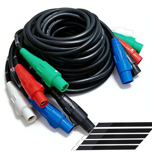 كابل Camlock 25FT 4#2 & 1#6 سلك للاستخدام الخارجي الصناعي للمرحلة، 400A in Saudi Arabia