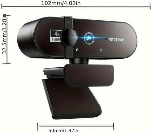 4K Webcam with Microphone Autofocus USB Camera for PC Computer in Saudi Arabia