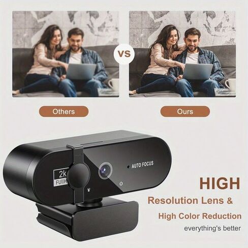 4K Webcam with Microphone Autofocus USB Camera for PC Computer in Saudi Arabia