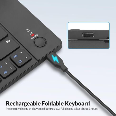 Rii RK808 Foldable Bluetooth Keyboard with Touchpad in Saudi Arabia