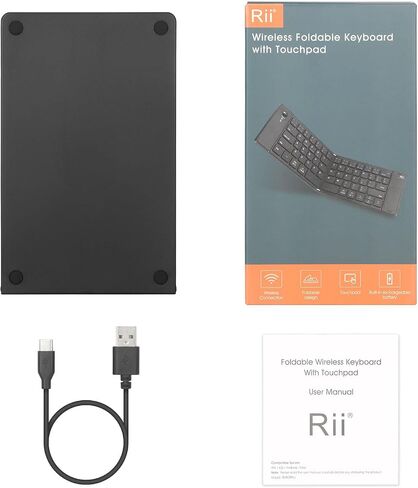 Rii RK808 Foldable Bluetooth Keyboard with Touchpad in Saudi Arabia