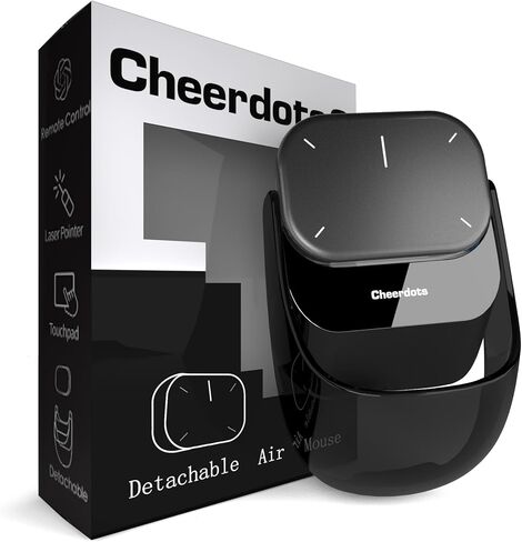 ماوس بلوتوث بلوحة لمس من Cheerdots2 مع وضع العرض التقديمي، تصميم قابل للفصل والمحمول، تحكم ذكي في البرامج، ماوس لاسلكي للاجتماعات، العمل عن بعد والسفر (أساسي) in Kuwait