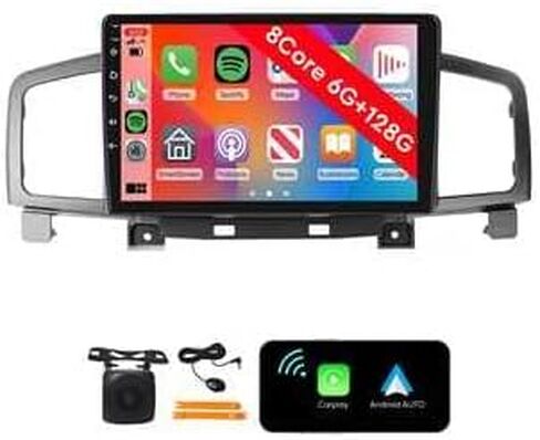 [8 Core 6G 128G] Android Car Stereo FM Radio Carplay Android Auto Touchscreen Headunit Media Player with Backup Camera for Quest 2012 2013 2014 2015 in Saudi Arabia