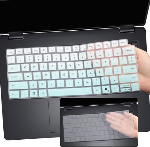 2 PCS Keyboard Cover for 2026 2025 Dell Pro 14 PC14250/14255,Pro 14 Plus PB14250/14255,Pro 14 Max MC14250/14255 14'' (NOT FIT Dell Pro Max 14 Premium & Education/Rugged/Essential 14)-MGreen+Clear in Saudi Arabia