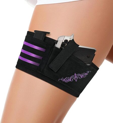 Thigh Holster for Women, Embroidery Gun Holsters for Pistol Concealed Carry, Fit for PT-22. 22 CaliberTCP. 380, P238, RugerLCP & Similar Guns, 27.5 Inches in Saudi Arabia